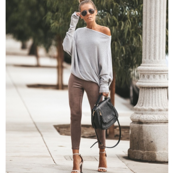 * HP* SKLOR Suede Leggings - Picture 2 of 6